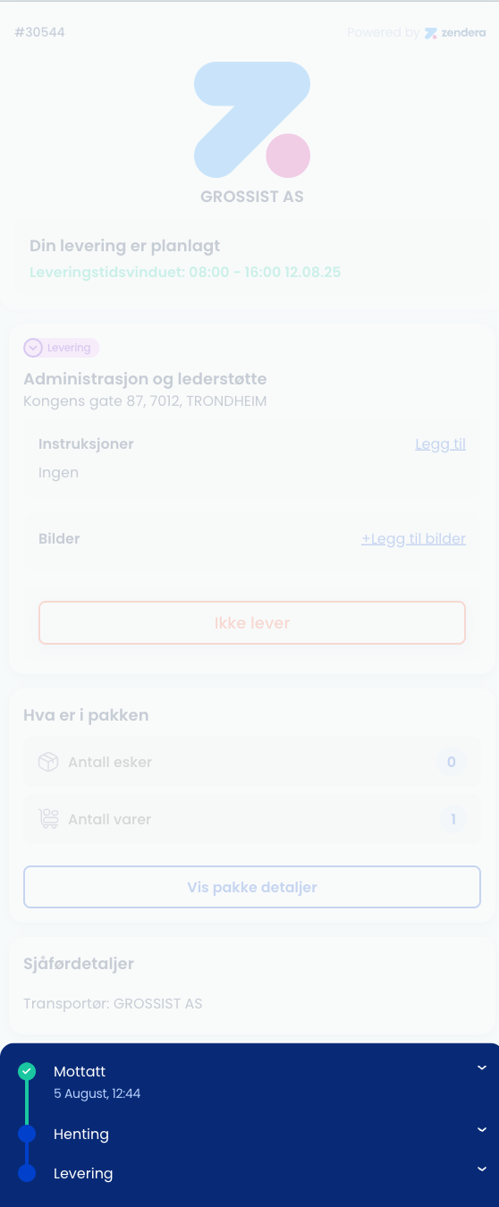 Order Status Timeline